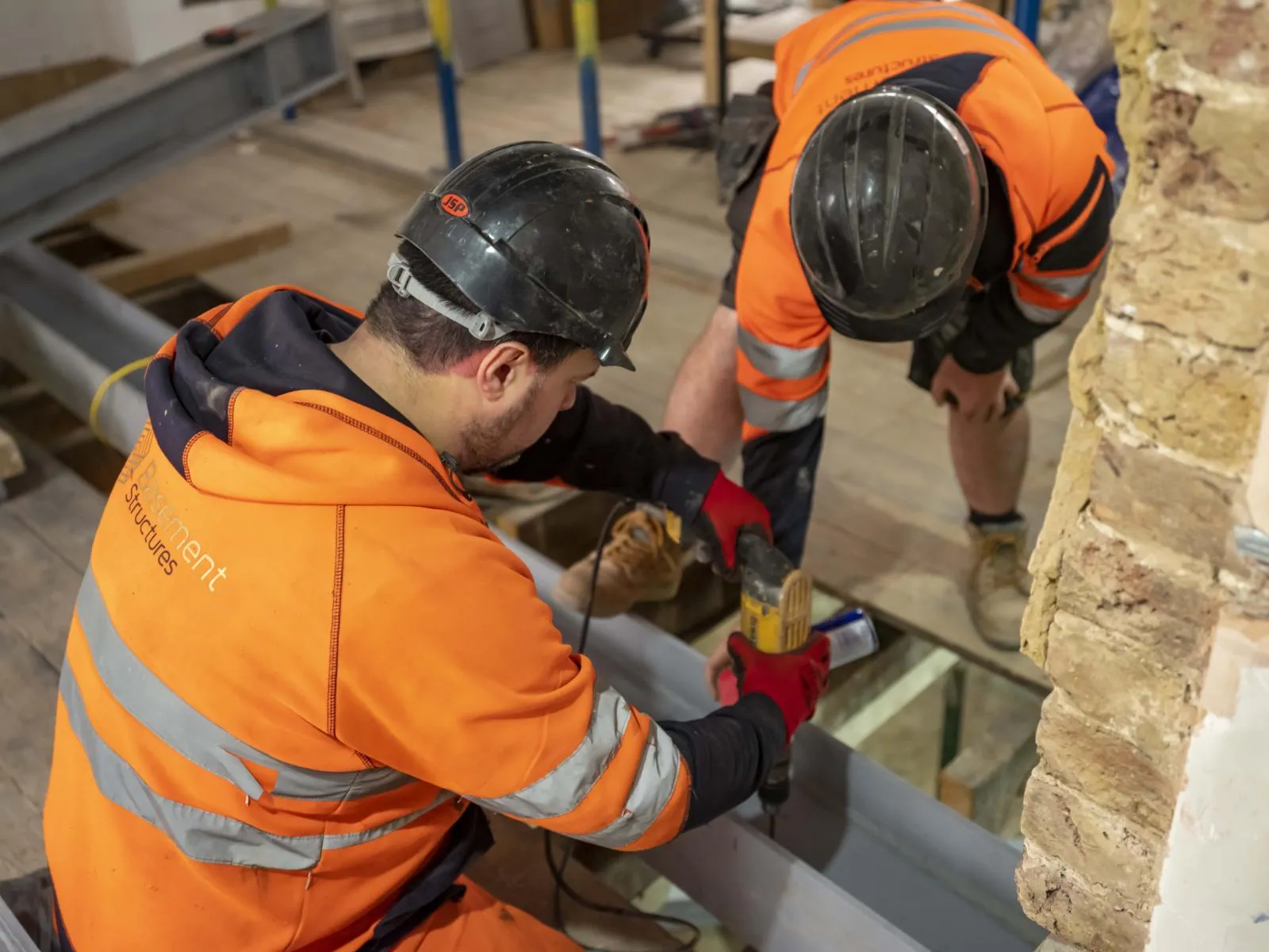 Structural remediation and basement strengthening works in Northern England